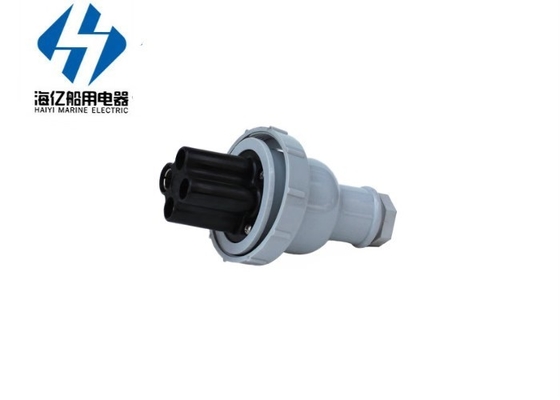 Spina elettrica T-2MA di CA del perno d'ottone a tenuta d'acqua di nylon marino di dc 4